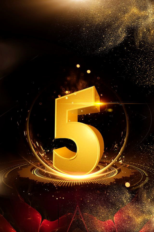 5-Day Countdown Gold Countdown Wallpaper (Free Download)