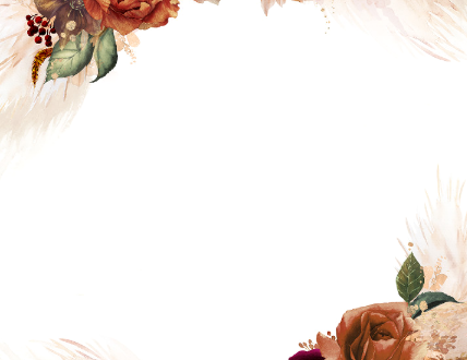 Cozy Fall Wedding Invites: Rustic Terracotta Floral Masterpiece