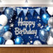 EPIC Blue Birthday Backdrop for Boys — 6×4 Ft Decor