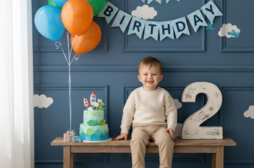 Birthday Boy Turns 2: Epic Digital Backdrop