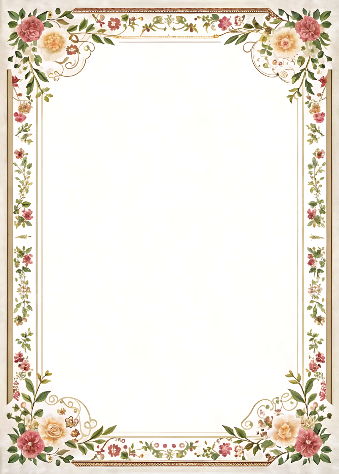 Download Free Vintage Floral Invitations