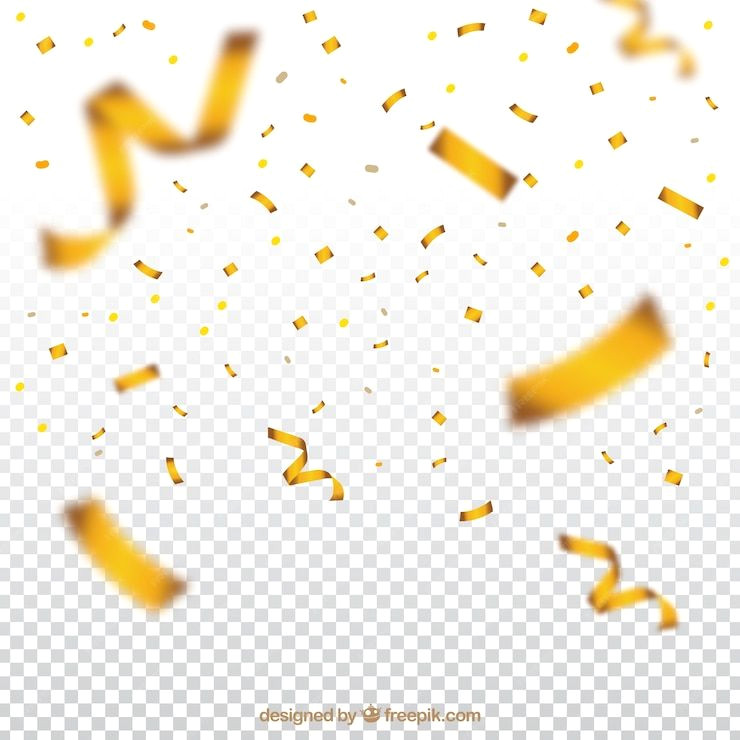 Bright Gold Confetti Backgrounds