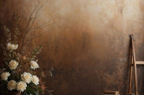 Cozy Rustic Floral Maternity Photos