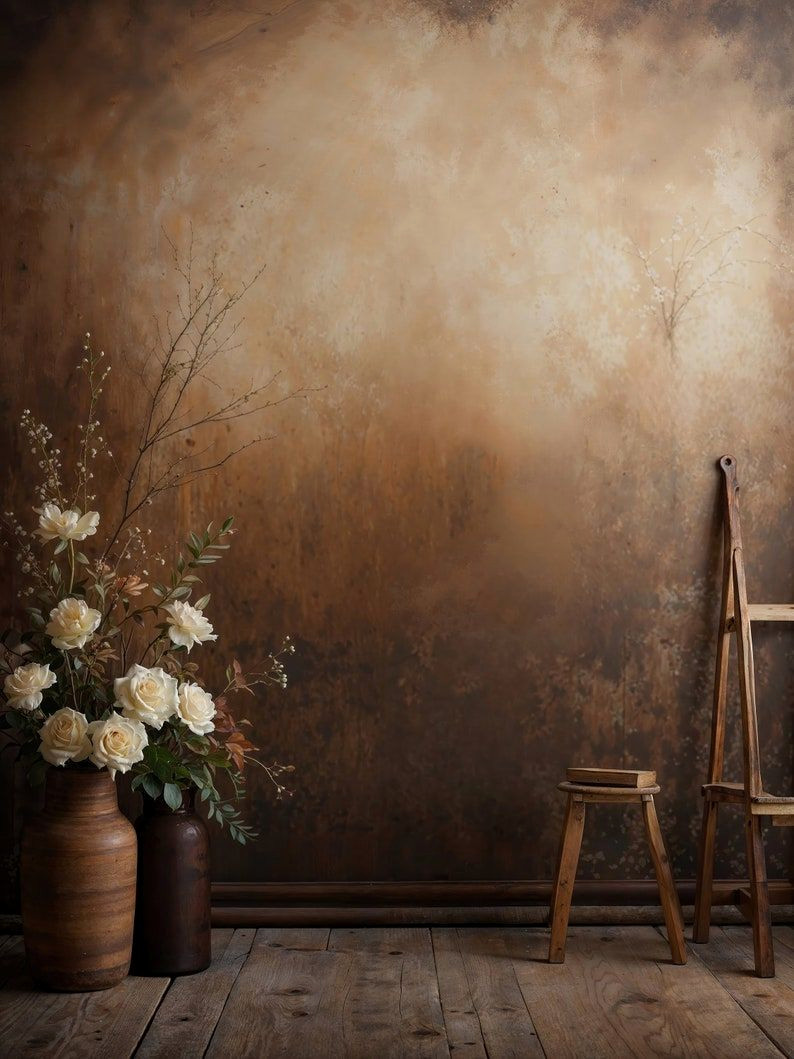 Cozy Rustic Floral Maternity Photos