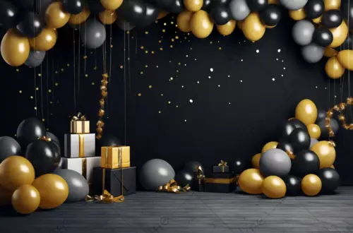 Birthday Party Balloon Backdrop