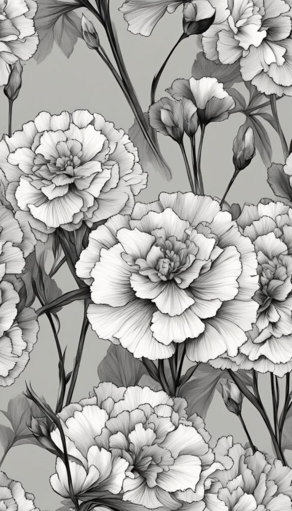 Vibrant Carnation Blooms: 70+ Aesthetic Backgrounds & Illustrations