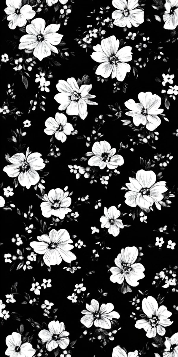 Elegant Floral Phone Wallpapers: Soft Minimalist Beauty