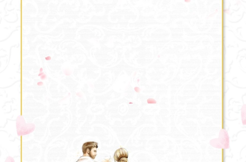 Romantic Valentine’s Day Wedding Background