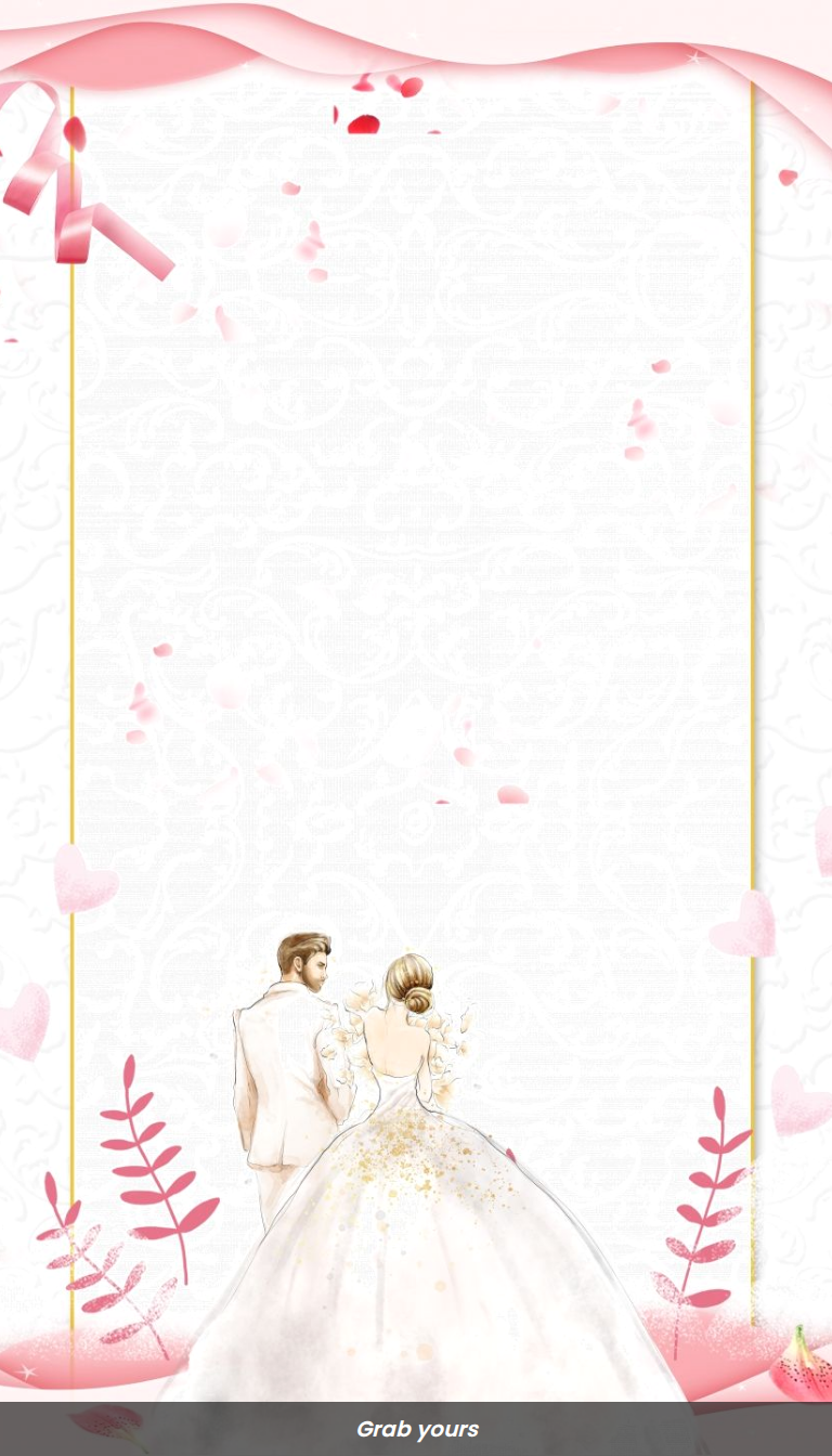 Romantic Valentine’s Day Wedding Background