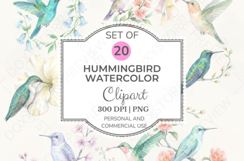 Colorful Hummingbird Clips for Spring Decor