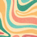 Groovy Retro Textured Stripes Wallpaper