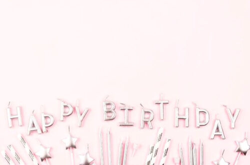 Birthday Candle Flat Lay