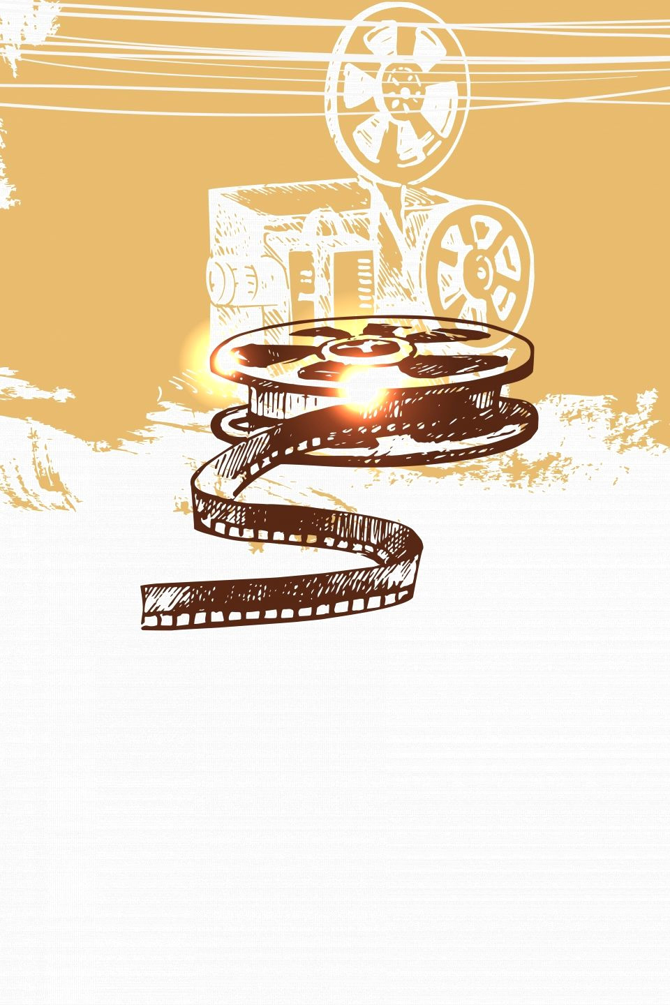 Retro Glam Film Camera Wallpaper