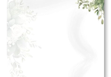 Dainty Watercolor Florals with Fresh Eucalyptus Leaves