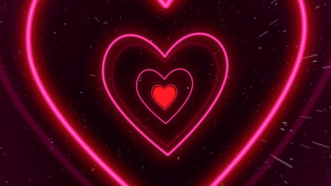 Magical Pink Heart Galaxy — 1 Hour Free Background Video