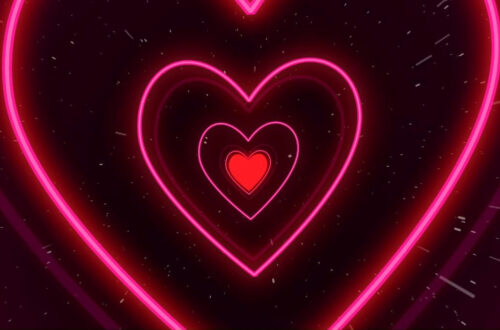 Magical Pink Heart Galaxy — 1 Hour Free Background Video