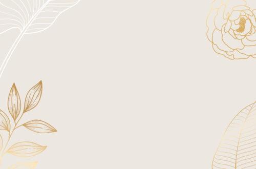 50th Birthday Bling: Gold Floral Invitations