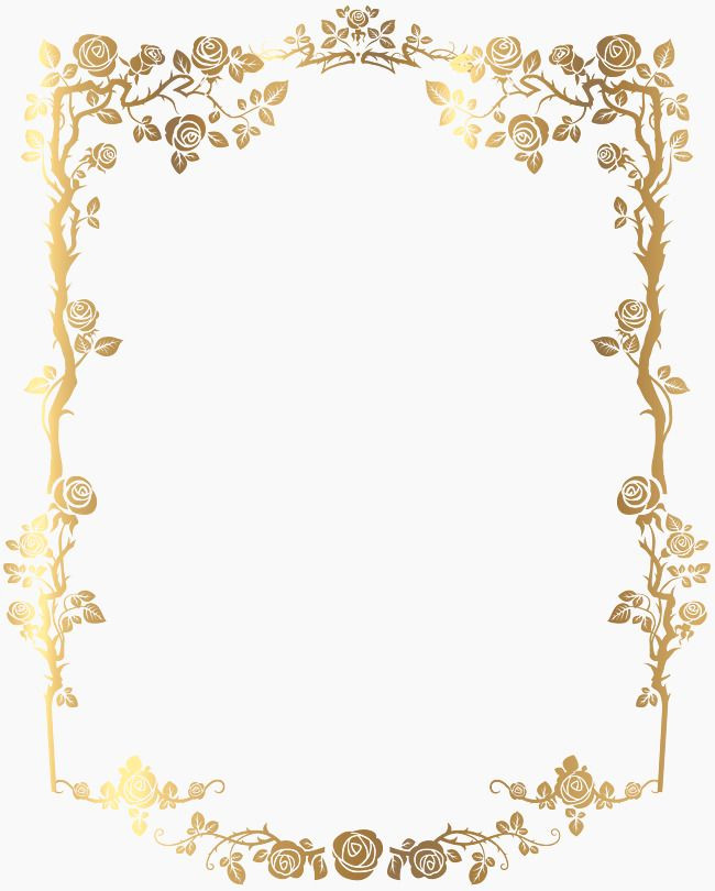 Golden French Flair Border Clipart Free Download