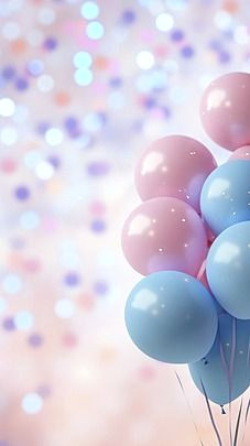 Colorful Birthday Backdrops: Free Flag and Balloon Wallpapers