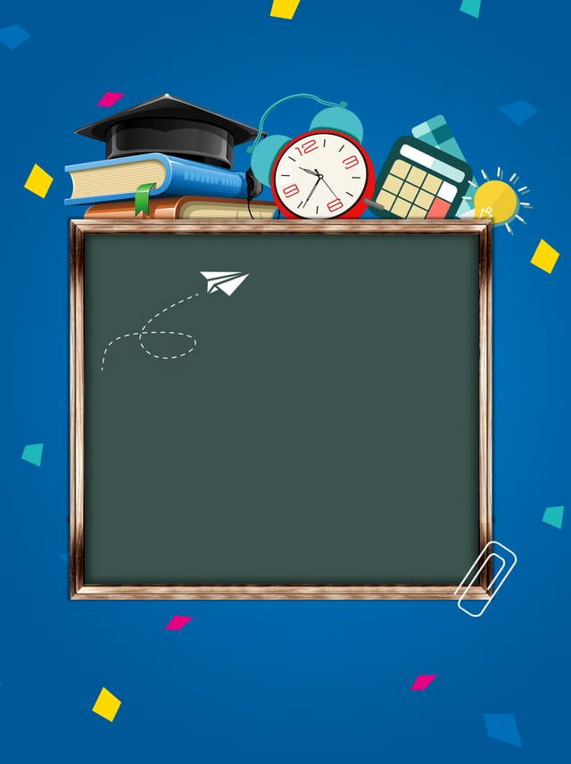 Download Free Blue Background Posters for School Season