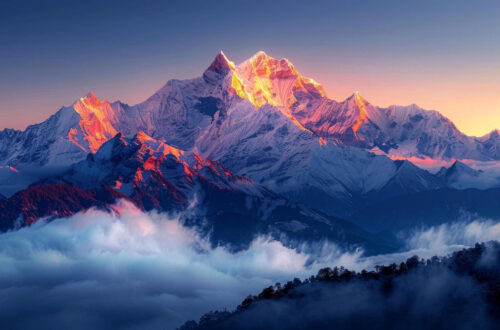 ‘Free Nature’s Bliss: Download Mountain Scene’