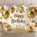 Golden Birthday Photo Booth Background: Shine On!