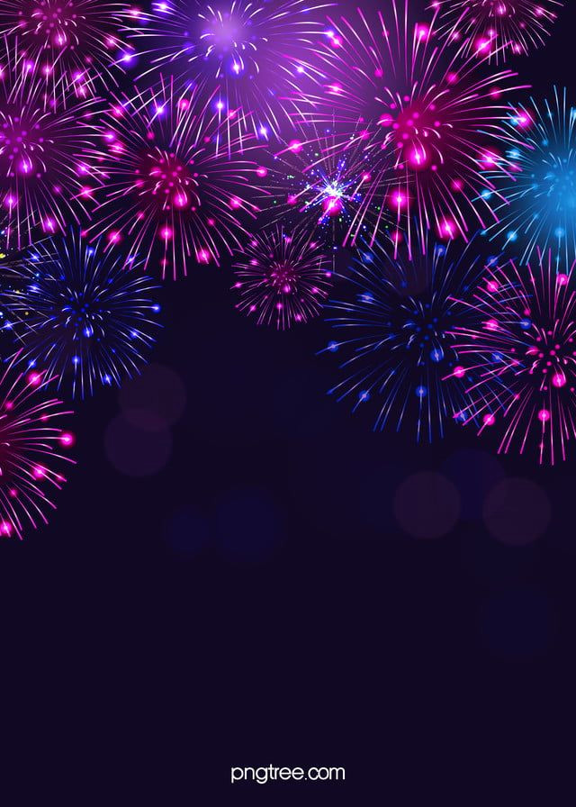 New Year Fireworks Party Backdrops for Free Download