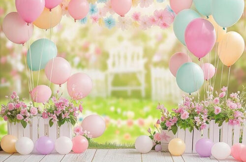 Pastel Party Scene Instant Download
