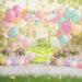 Pastel Party Scene Instant Download