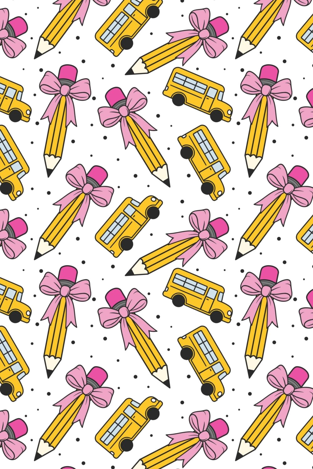 Retro School Bus Wallpaper for Kids’ Rooms