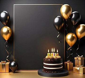 Golden Birthday Magic: Free Black & Gold Backgrounds! Golden Birthday Magic: Free Black & Gold Backgrounds!