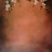 Warm Terracotta Bloom Family Portrait Backdrop