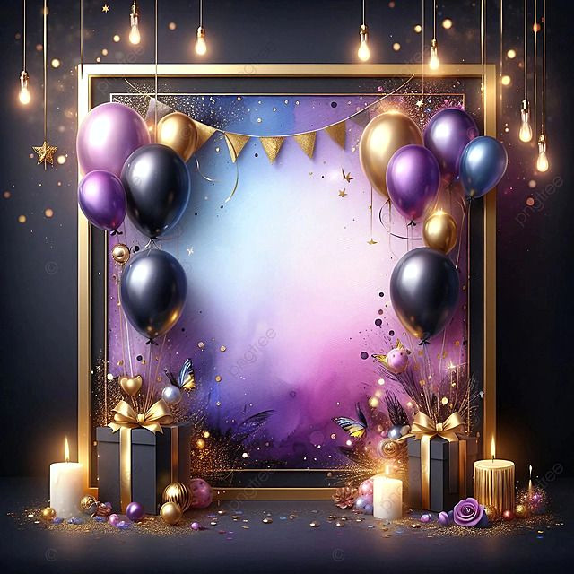 Download Free Bokeh Birthday & Wedding Templates