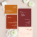Autumn Minimalist Wedding Invitations
