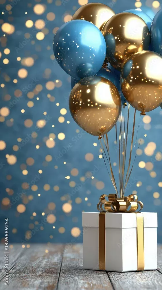 Golden Balloons, Gift, & Glam: Party Decor Inspiration
