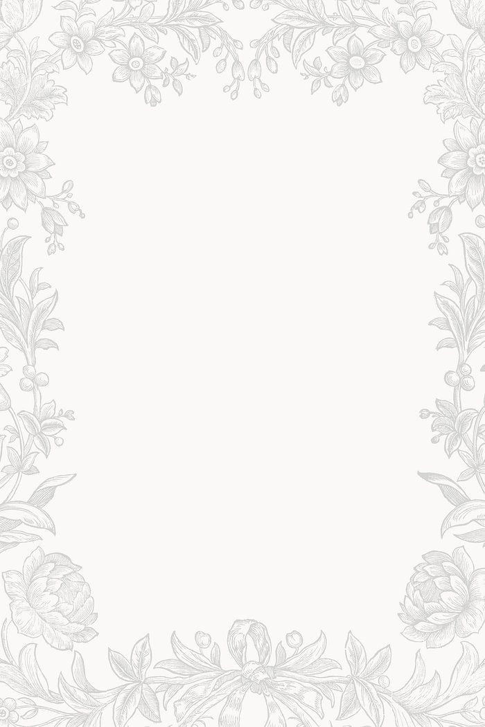 Free Aesthetic Floral Frame PSD Background