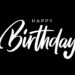 FREE Birthday Text Animation in Black on White