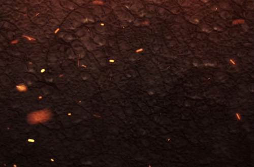 Dark Elegance: Glowing Embers Take Center Stage