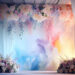 Floral Romance: Luxury Wedding Backdrop Wallpaper