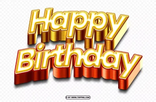 Golden Birthday Wishes: Free Editable PNG Images