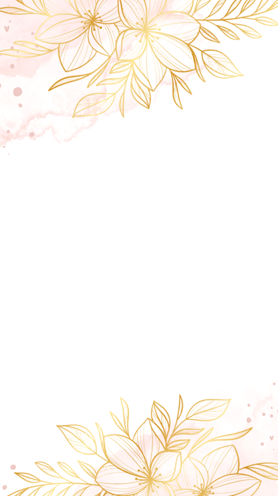 Gouden Bloem Motief voor een Elegant Achtergrond