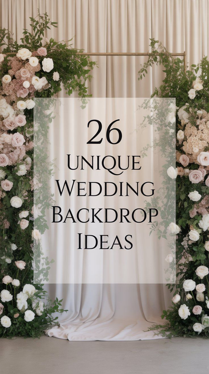 20 Stunning Wedding Backdrops to Elevate Your Big Day