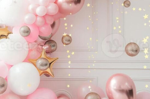 Blowout Bash Decor: Gold-Toned Balloon Extravaganza