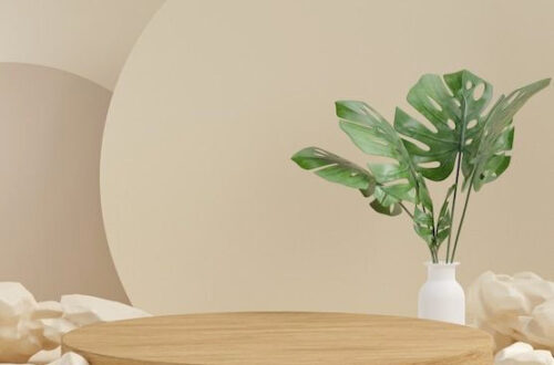 Stunning 3D Cosmetics Showcase Background