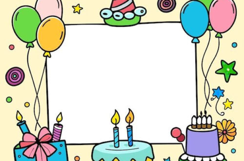 Happy Birthday Frame Vectors: Free Downloadables