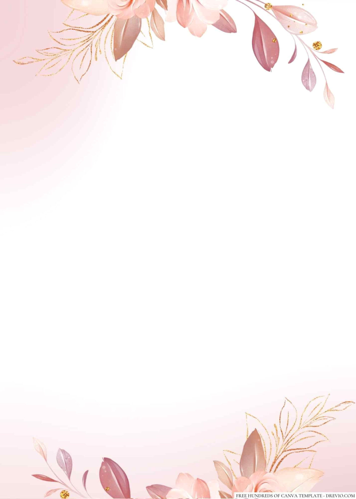 Rose Gold Bliss: 16+ Dreamy Canva Wedding Invite Templates