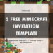 Free Minecraft Birthday Invitation Template