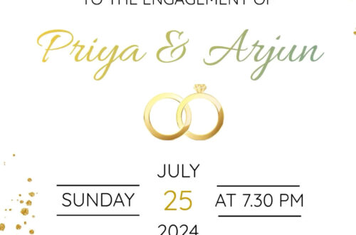 Traditional Indian Engagement invites