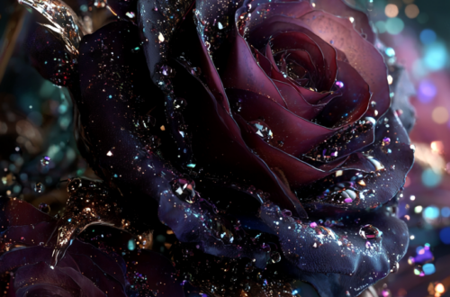 Rose of Secrets Dripping with Dew