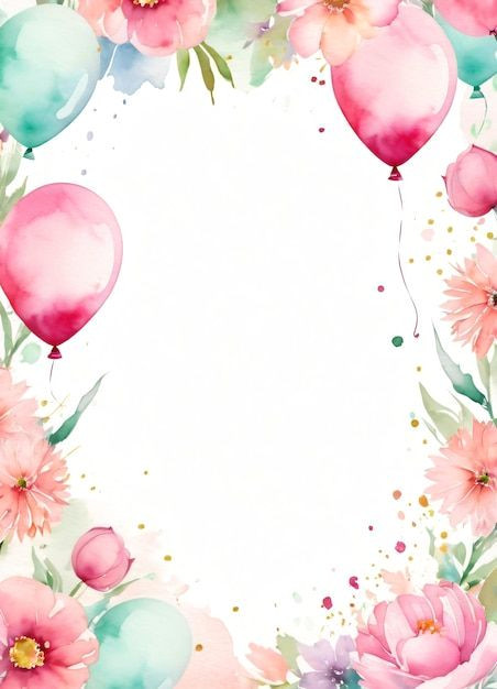 Vibrant Watercolor Birthday Ideas